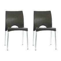 Kit 2 Cadeiras de Design Boston Exterior Kit 2 Cadeiras de Design Boston Exterior