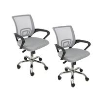 Kit 2 Cadeiras de Escritório Begonia Tela Mesh Ergonômico