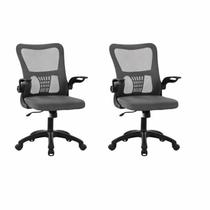 Kit 2 Cadeiras de Escritório Diretor Baltimore com Sistema Relax Preto Kit 2 Cadeiras de Escritório Diretor Baltimore com Sistema Relax Preto