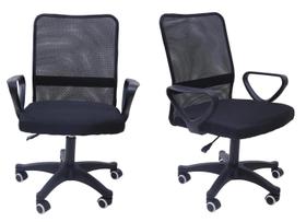 Kit 2 cadeiras de escritório home office executiva giratória 01630 - Xway