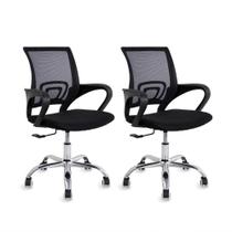 Kit 2 Cadeiras De Escritório Preta Diretor Jadel Healer Kit 2 Cadeiras De Escritório Preta Diretor Jadel Healer