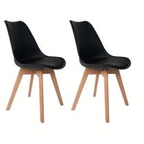 Kit 2 Cadeiras De Jantar Empório Tiffany Saarinen Base Wood - EMPORIO TIFFANY