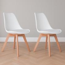 Kit 2 Cadeiras De Jantar Empório Tiffany Saarinen Base Wood