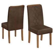 Kit 2 Cadeiras De Jantar Estofadas Ayla Veludo Moca Freijo Dj Moveis Kit 2 Cadeiras De Jantar Estofadas Ayla Veludo Moca Freijo Dj Moveis