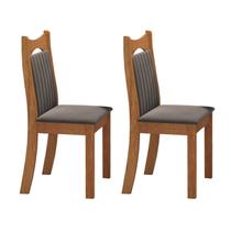 Kit 2 Cadeiras de Jantar Estofadas Veludo Dalas Yescasa Kit 2 Cadeiras de Jantar Estofadas Veludo Dalas Yescasa