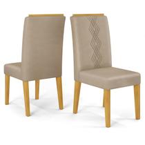 Kit 2 Cadeiras De Jantar Estofadas Yasmin Veludo Kraft Cedro Dj Moveis Kit 2 Cadeiras De Jantar Estofadas Yasmin Veludo Kraft Cedro Dj Moveis