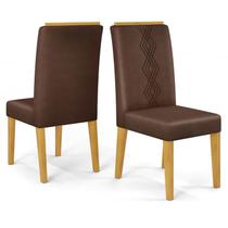 Kit 2 Cadeiras De Jantar Estofadas Yasmin Veludo Moca Cedro Dj Moveis Kit 2 Cadeiras De Jantar Estofadas Yasmin Veludo Moca Cedro Dj Moveis