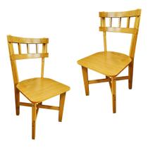 KIT 2 Cadeiras de Jantar Madeira Maciça Sala de jantar
