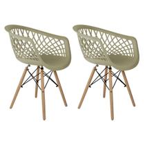Kit 2 Cadeiras de jantar Web Estrutura em Madeira Maciça e Assento Ergonômico Kit 2 Cadeiras de jantar Web Estrutura em Madeira Maciça e Assento Ergonômico