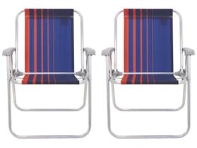 Kit 2 Cadeiras de Praia Alta Tramontina Basic