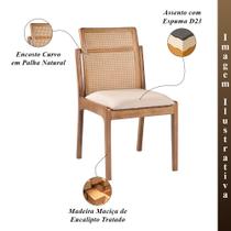 Kit 2 Cadeiras Decorativa Sala de Jantar Luxo Livia Facto Fendi - Mozzelar