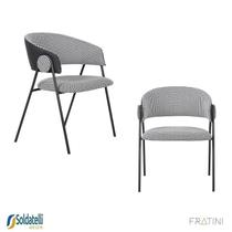 Kit 2 Cadeiras Design Toulouse Júlia Base Champagne Bouclé Nude ou Base Preta em Várias Cores - Fratini