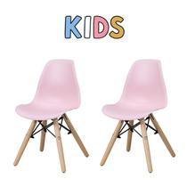 Kit 2 Cadeiras Eames Eiffel Infantil Espaço Kids Quarto Brinquedoteca - La Mobilia