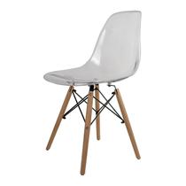 Kit 2 Cadeiras Eames PP Dsw-m Transparente Kit 2 Cadeiras Eames PP Dsw-m Transparente