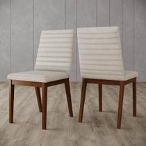 Kit 2 Cadeiras Elena Pés de Madeira Henn