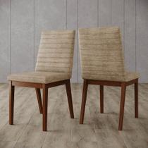 Kit 2 Cadeiras Elena Pés de Madeira Henn