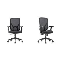 Kit 2 Cadeiras Escritório Diretor NR17 Tela Mesh Alpha Kit 2 Cadeiras Escritório Diretor NR17 Tela Mesh Alpha