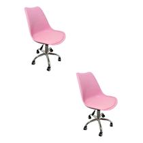 Kit 2 Cadeiras Escritório Secretaria Decorativa Eames Chicago Kit 2 Cadeiras Escritório Secretaria Decorativa Eames Chicago
