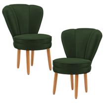 Kit 2 Cadeiras Estofada para Sala de Espera Decor Moderna