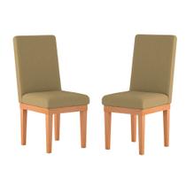 KIT 2 Cadeiras Estofadas para Mesa de Jantar - Balaqui Decor