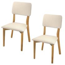 Kit 2 Cadeiras Estofadas Rubi Tradição Móveis