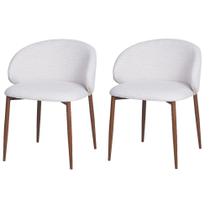 Kit 2 Cadeiras Firenze Fratini Revestida Nude