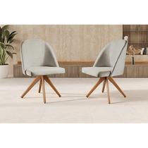Kit 2 Cadeiras Giratória Lua