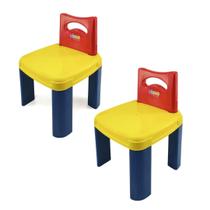 Kit 2 Cadeiras Infantil Desmontáveis Simo Toys Cadeirinha Brinquedo Criança