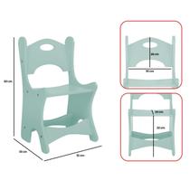 Kit 2 Cadeiras Infantil Elise para Criança Escola Creche MDF 15mm Pintura UV Kit 2 Cadeiras Infantil Elise para Criança Escola Creche MDF 15mm Pintura UV