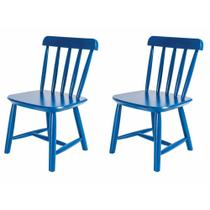 Kit 2 Cadeiras Infantis Mariah Azul