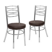 Kit 2 Cadeiras Jantar Debrum Treparoni