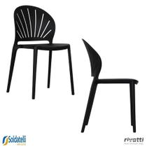 Kit 2 Cadeiras Lane Monobloco em PP Várias Cores - Rivatti