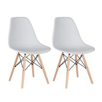 Kit 2 Cadeiras Laráz Eames Eiffel DSW - Cinza claro Kit 2 Cadeiras Laráz Eames Eiffel DSW - Cinza claro