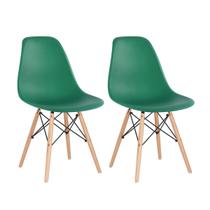 Kit 2 Cadeiras Laráz Eames Eiffel DSW - Verde escuro Kit 2 Cadeiras Laráz Eames Eiffel DSW - Verde escuro