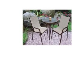 Kit 2 Cadeiras Lótus E Mesa Ripada Jogo De Varanda Piscina