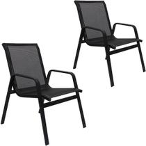 Kit 2 Cadeiras Lótus Premium Preto Kit 2 Cadeiras Lótus Premium Preto