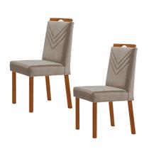 Kit 2 Cadeiras Maia com Puxador Móveis Minas
