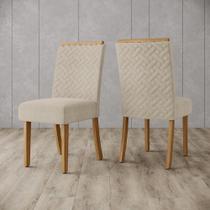 Kit 2 Cadeiras Malu Nature/Linho - Henn Kit 2 Cadeiras Malu Nature/Linho - Henn