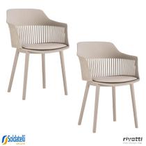 Kit 2 Cadeiras Marcela Nude ENVIO IMEDIATO - Rivatti