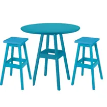 Kit 2 Cadeiras + Mesa Tramontina Pub Rústica Azul