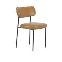 Kit 2 Cadeiras Mila Para Sala Jantar Gourmet em Aço e material sintético