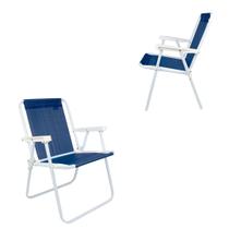 KIT 2 Cadeiras Mor Sannet Conforto Elevado Cor:Azul Marinho