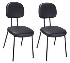 Kit 2 Cadeiras Palito Fixa Recepção Igreja Recepção Sala Kit 2 Cadeiras Palito Fixa Recepção Igreja Recepção Sala