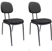 Kit 2 Cadeiras Palito Fixa Recepção Igreja Recepção Sala Kit 2 Cadeiras Palito Fixa Recepção Igreja Recepção Sala