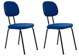 Kit 2 Cadeiras Palito Fixa Recepção Igreja Recepção Sala Kit 2 Cadeiras Palito Fixa Recepção Igreja Recepção Sala