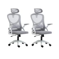 Kit 2 Cadeiras para Escritório Presidente Office Columbus com Tela Mesh