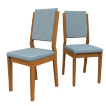 Kit 2 Cadeiras para mesa de Jantar Carol Ype/Azul New Ceval