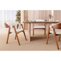 Kit 2 Cadeiras para Mesa de Jantar Gaia Yescasa Bege