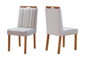 Kit 2 Cadeiras para Mesa de Jantar Madeira Maciça - Giovanna - Singular Móveis