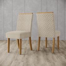 Kit 2 Cadeiras para Mesa de Jantar Malu Henn - Linho